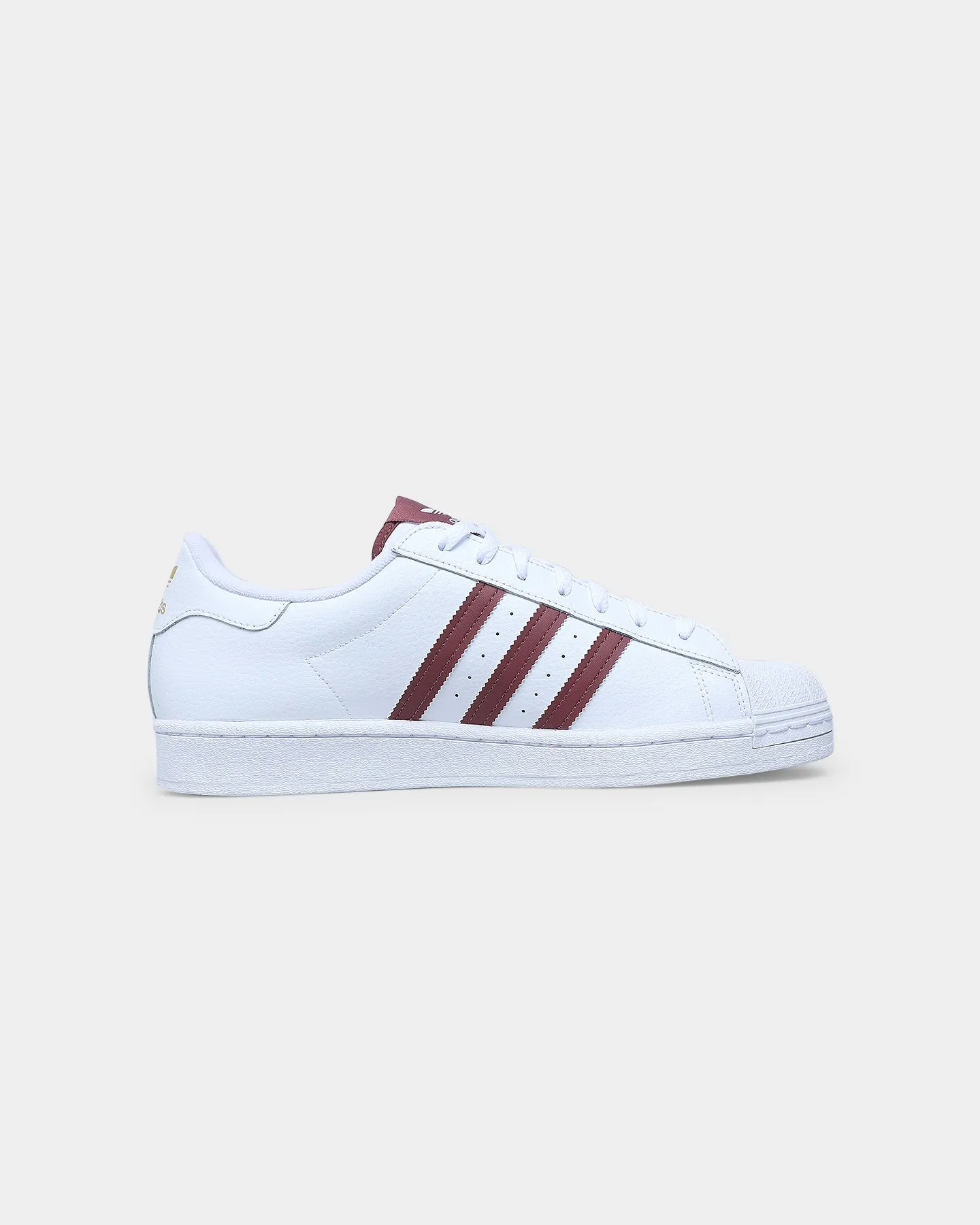 Adidas Superstar Cloud White / Quiet Crimson / Gold Foil