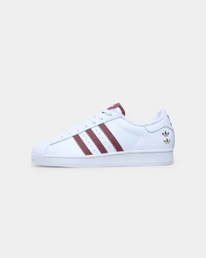 Adidas Superstar Cloud White / Quiet Crimson / Gold Foil