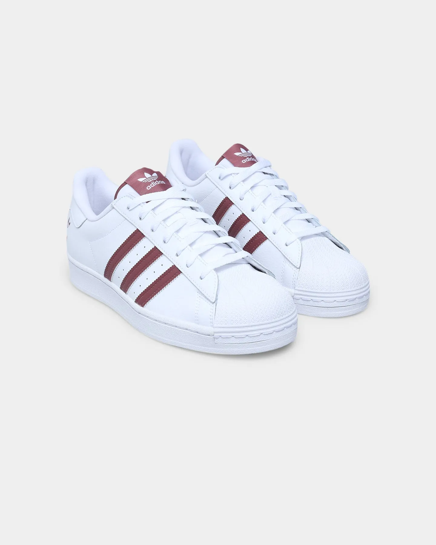 Adidas Superstar Cloud White / Quiet Crimson / Gold Foil
