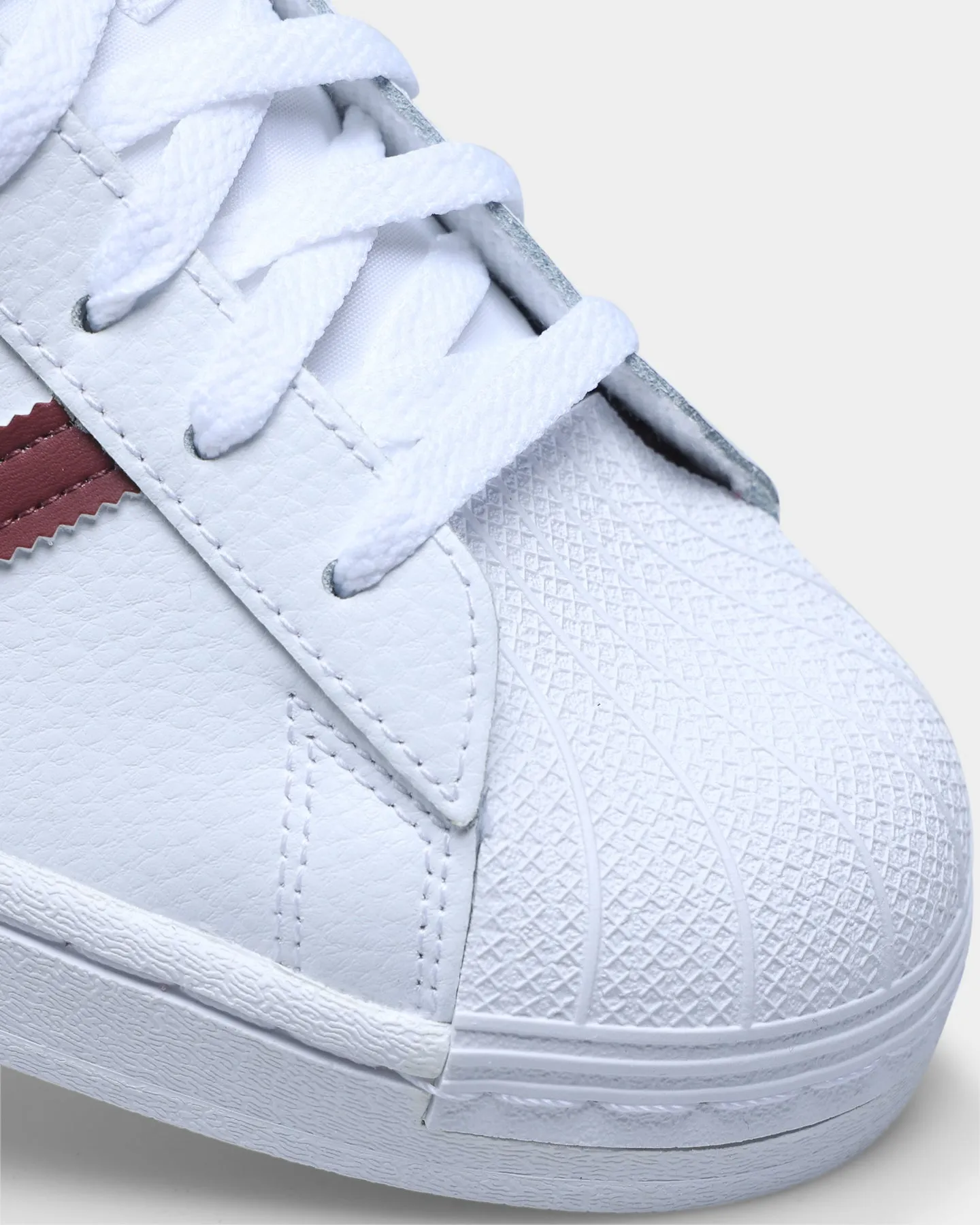 Adidas Superstar Cloud White / Quiet Crimson / Gold Foil