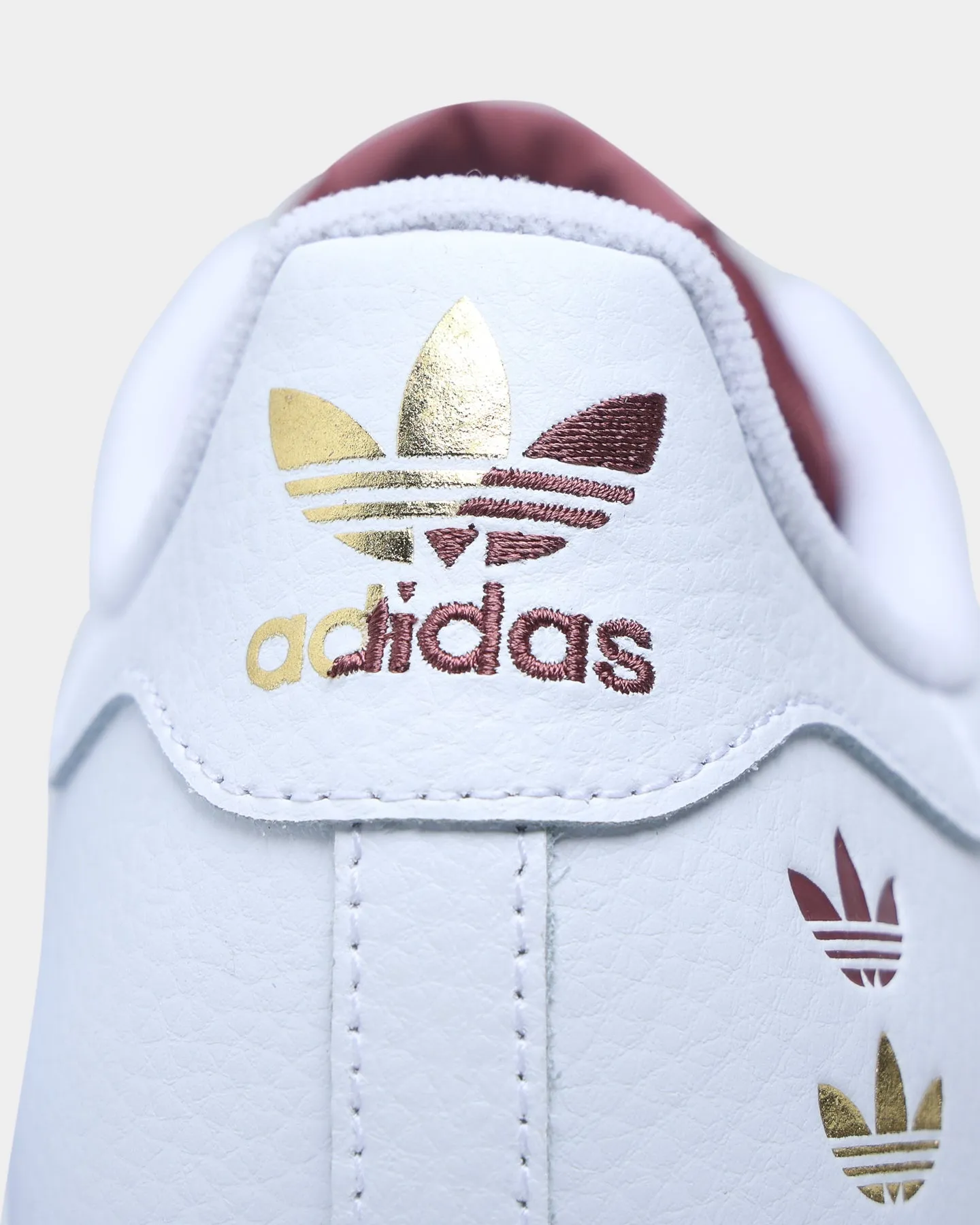 Adidas Superstar Cloud White / Quiet Crimson / Gold Foil