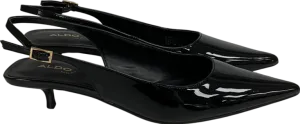 Aldo Black Lennoxie Heeled Slingback Shoes UK 3 EU 36 