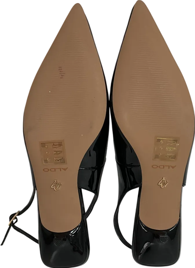 Aldo Black Lennoxie Heeled Slingback Shoes UK 3 EU 36 