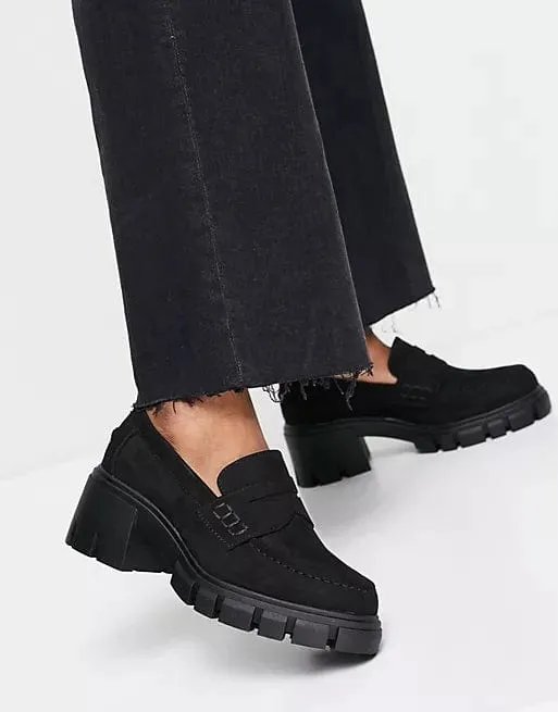 ASOS - Storm Chunky Mid Heeled Loafers