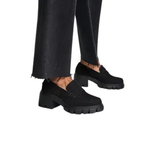 ASOS - Storm Chunky Mid Heeled Loafers
