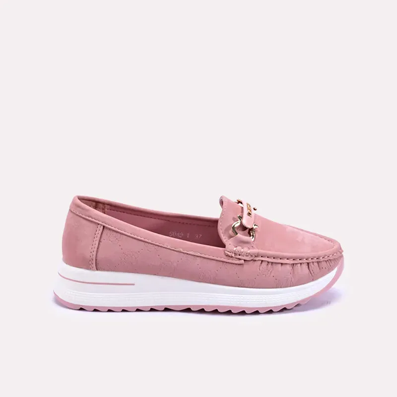 Athena Pink Fancy Loafer Pumps 0431339