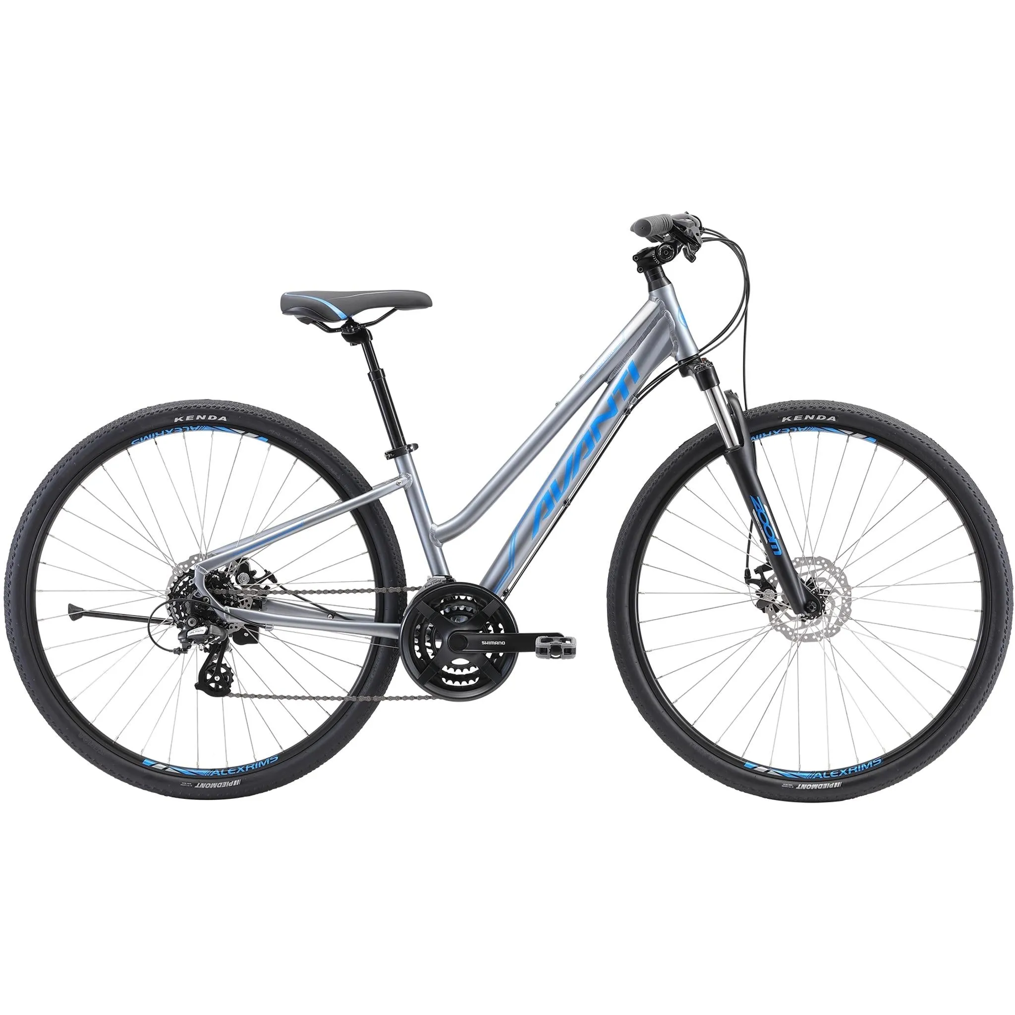 Avanti Discovery 1 Low Hybrid Bike Silver/Blue