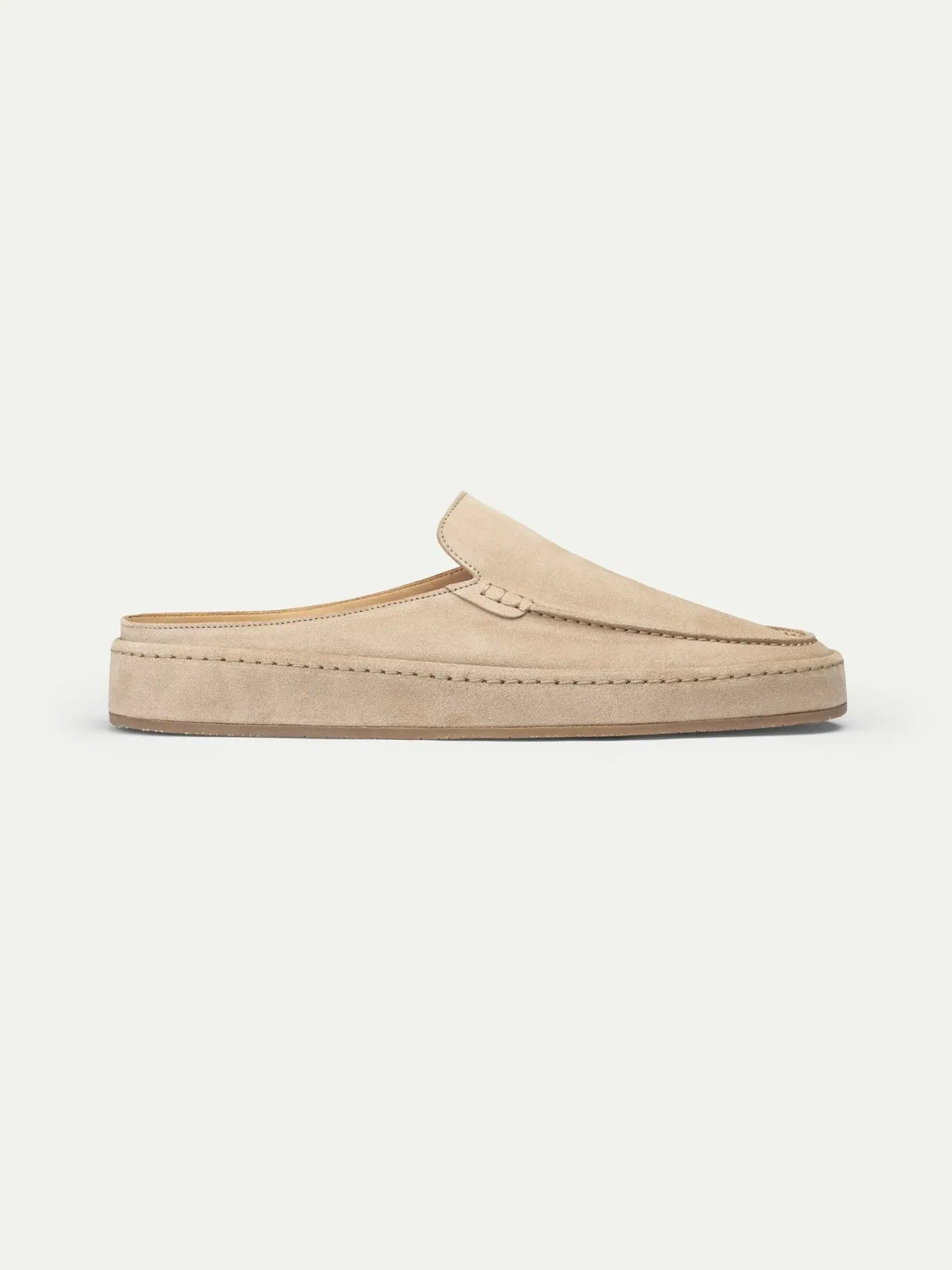 Beige Suede Celeste Calm Mule Loafers