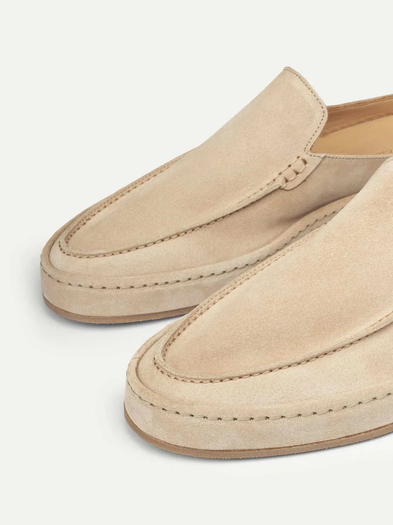 Beige Suede Celeste Calm Mule Loafers