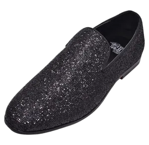 Black Men's Shoe Luxury Style Slip-On Loafer Style No : LF8891