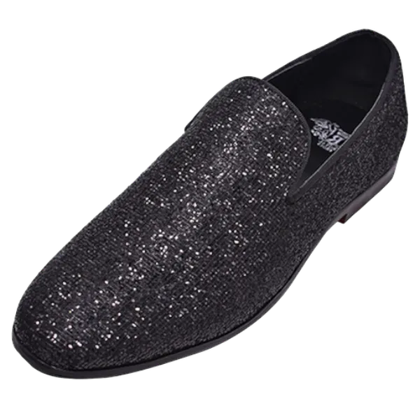 Black Men's Shoe Luxury Style Slip-On Loafer Style No : LF8891