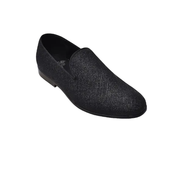 Black Royal Shoes USA Men's Fashion Design Slip-On Loafer Style No : LF8885