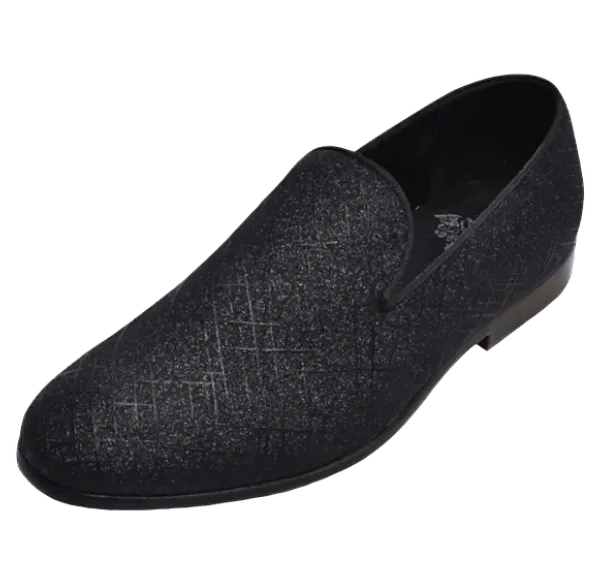 Black Royal Shoes USA Men's Fashion Design Slip-On Loafer Style No : LF8885