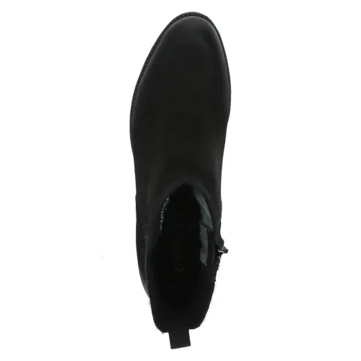 Caprice 25227-41 008 Ladies Black Leather Side Zip Ankle Boots