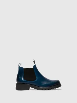 Chelsea Ankle Boots RIKA894FLY ROYAL BLUE (BLACK SOLE)