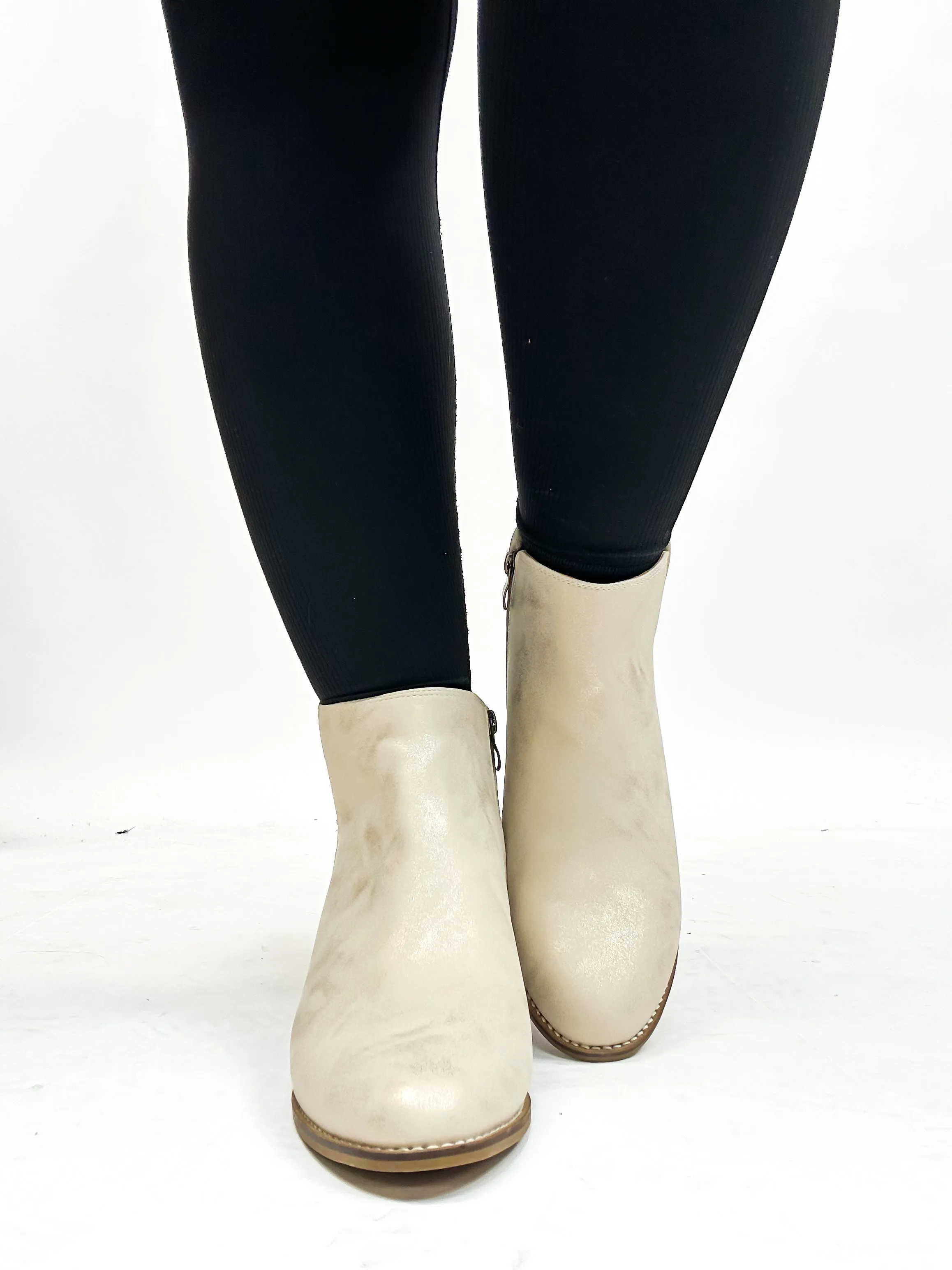 Corky's Gold Metallic Half N Half Boots - FINAL SALE