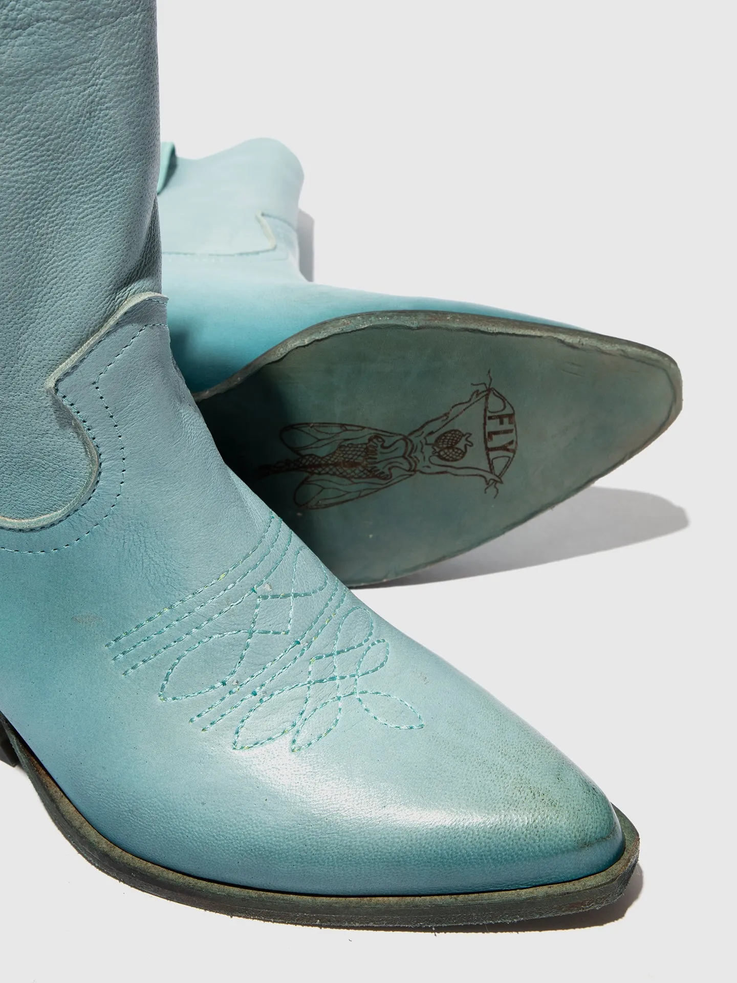 Cowboy Ankle Boots WOFY093FLY SKY BLUE