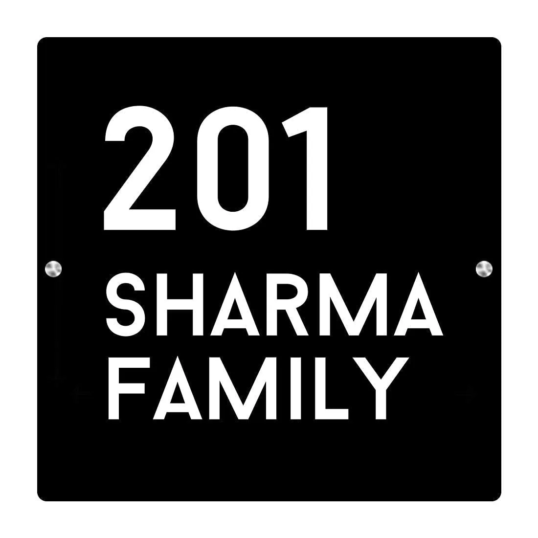 Custom Name Plates for House Entrance  Nameboard - Acrylic