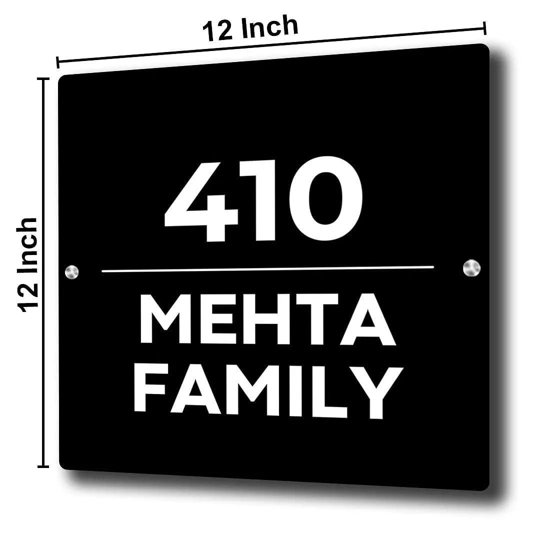 Door Name Plates for Home Personalized Flats Office Signboards - Acrylic