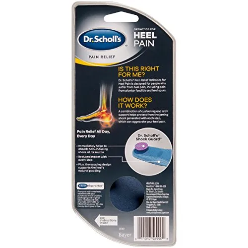 Dr. Scholl’s Pain Relief Orthotics for Heel for Women, 1 Pair, Size 5-12