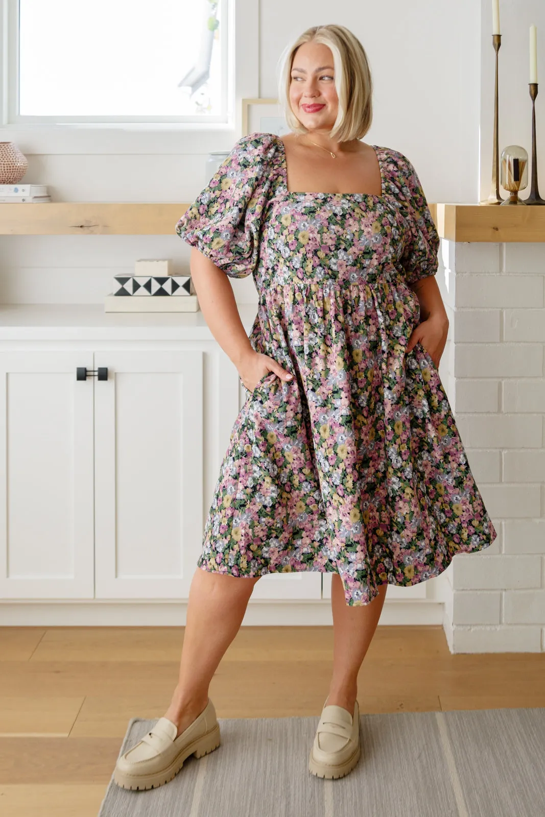 Excellence Without Effort Floral Dress 1XL
