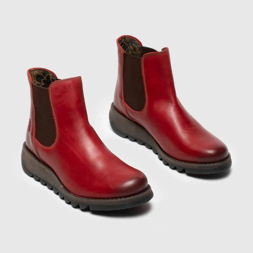 Fly London Ankle Boot Salv RED