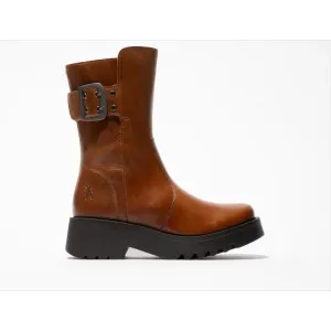Fly London Biker Style Ankle Boot  Mazz BROWN MAZZ
