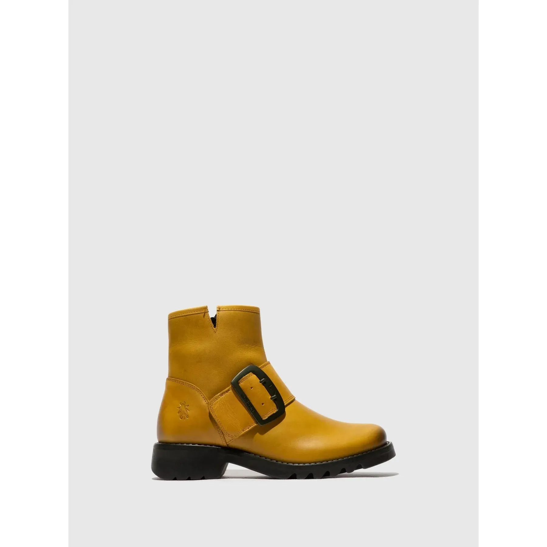 Fly London RILY MUSTARD Buckle Ankle Boot