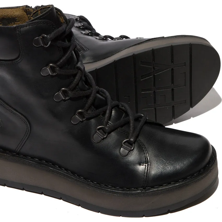 Fly London Women's ROXY094FLY Lace-Up Ankle Boots Blackfoot