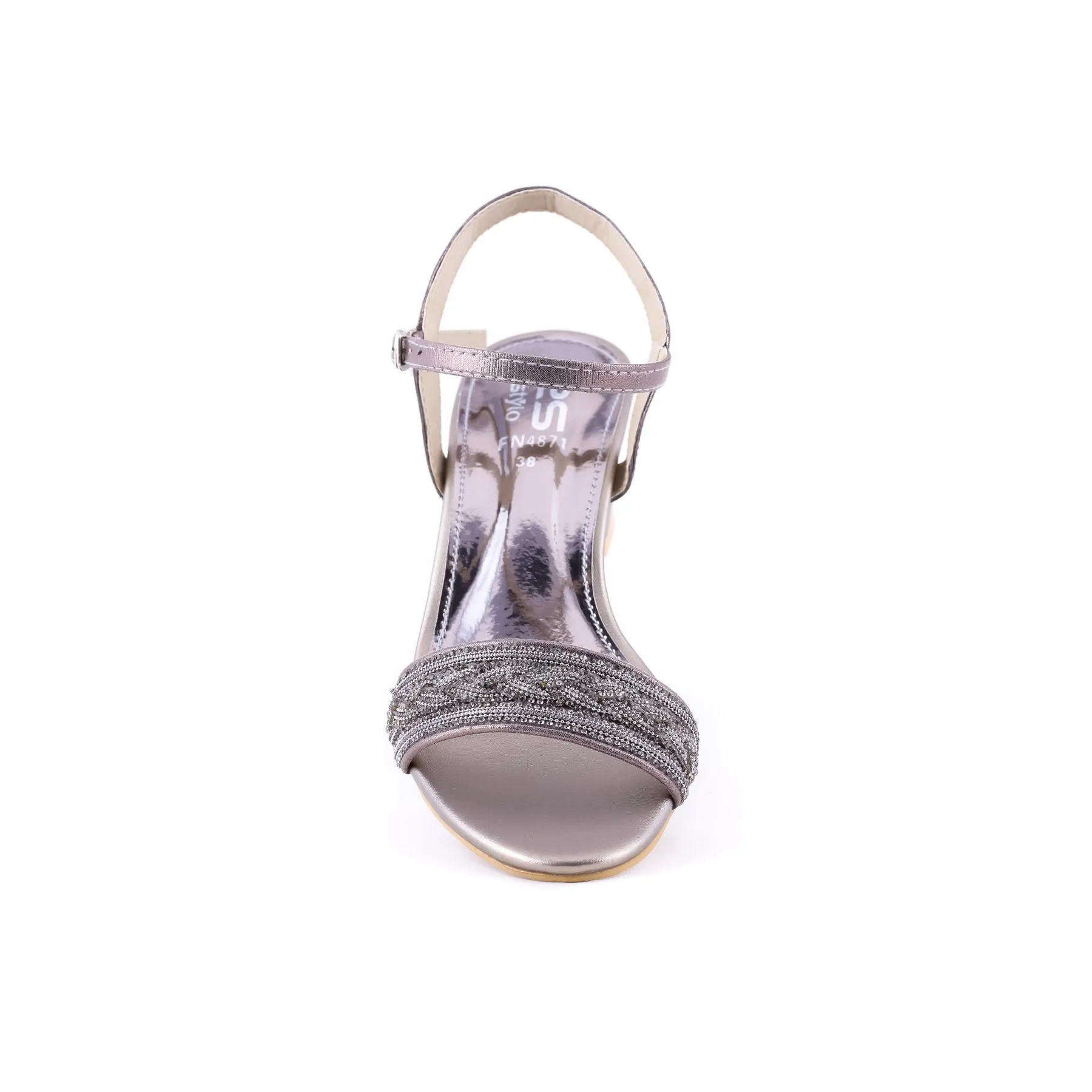 Grey Color Fancy Sandals FN4871