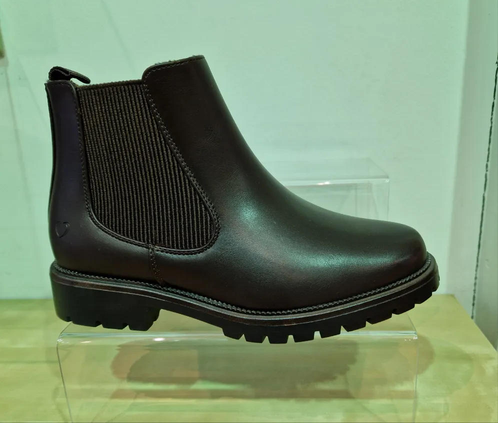 Heavenly Feet Boot Angelina Dawlish Chelsea style Ankle Boot with zip CHOCOLATE