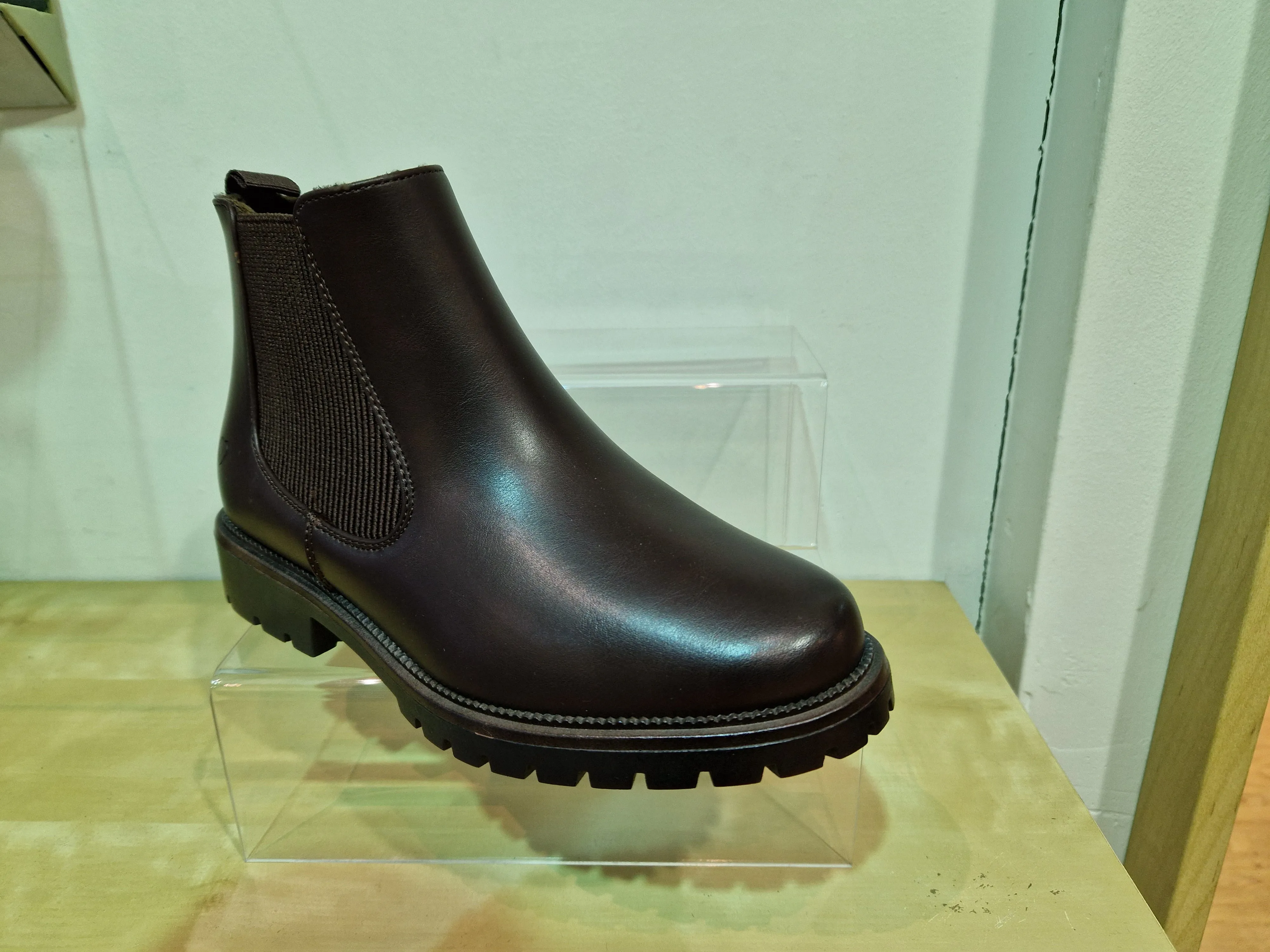 Heavenly Feet Boot Angelina Dawlish Chelsea style Ankle Boot with zip CHOCOLATE