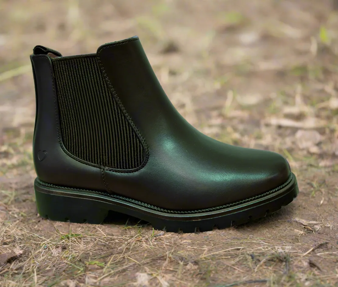 Heavenly Feet Boot Angelina Dawlish Chelsea style Ankle Boot with zip CHOCOLATE