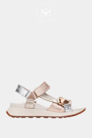 HISPANITAS CHV253896 METALLIC CHUNKY LEATHER SUMMER SANDALS