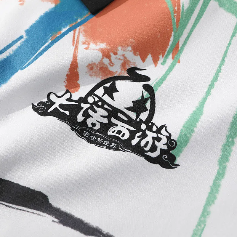 Journey To The West X Genanx Collaborate Abstract Paint Jacket