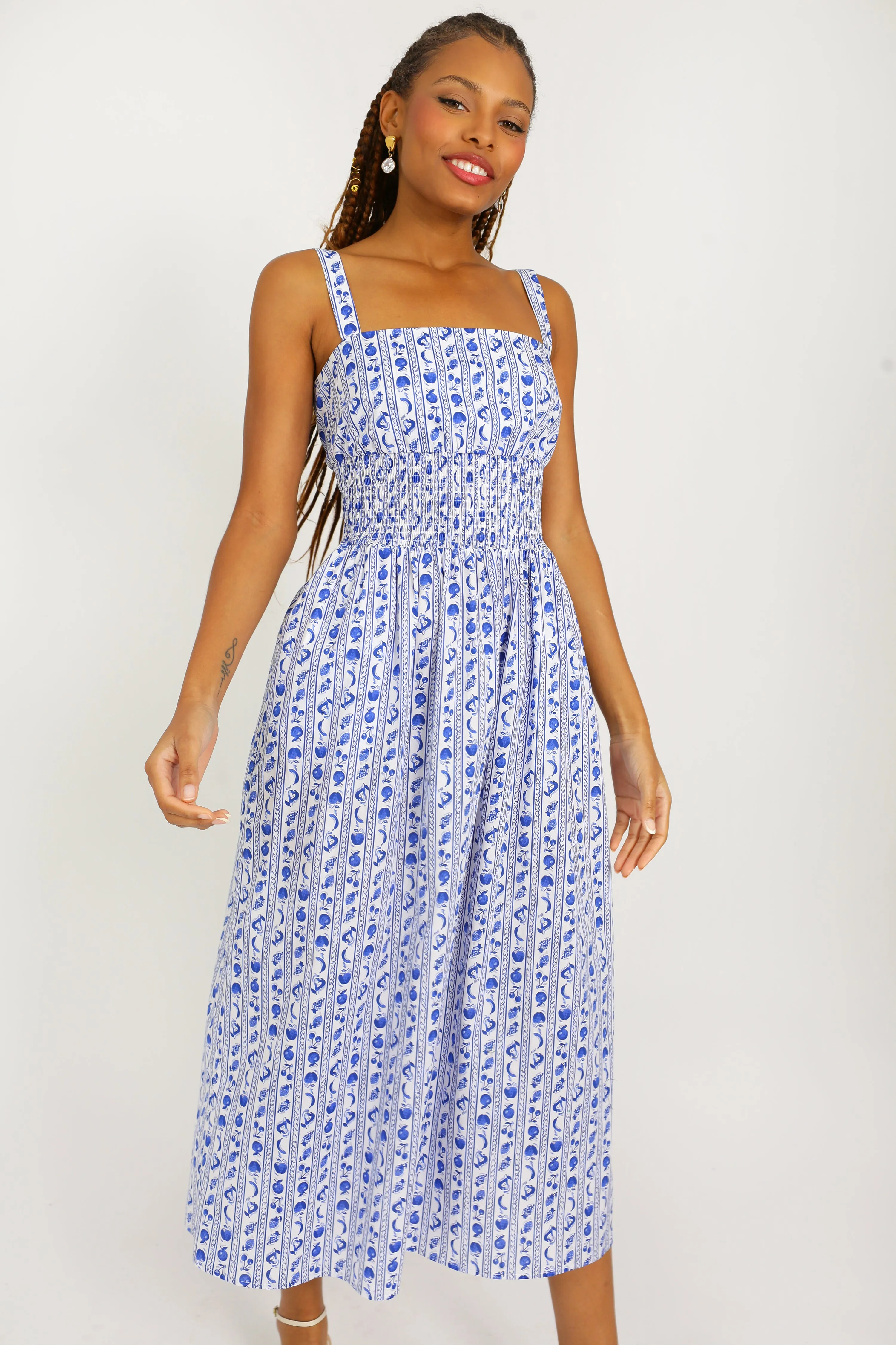 Long Smocked Laura Dress
