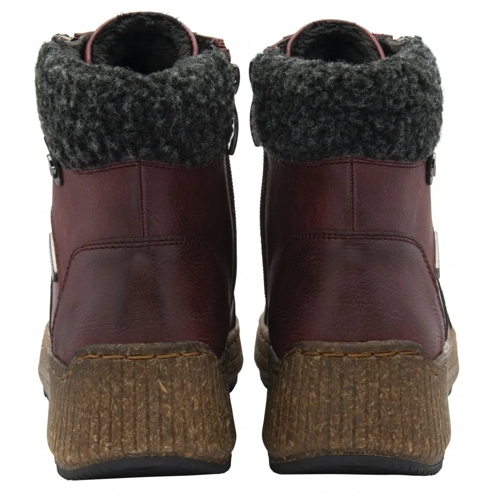 Lotus Boot Penrithe Waterproof Hiker style Ankle  boot BORDO ULB392