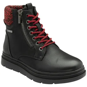 Lotus Boot Saundra Waterproof Hiker style Ankle Boot ULB387 BLACK