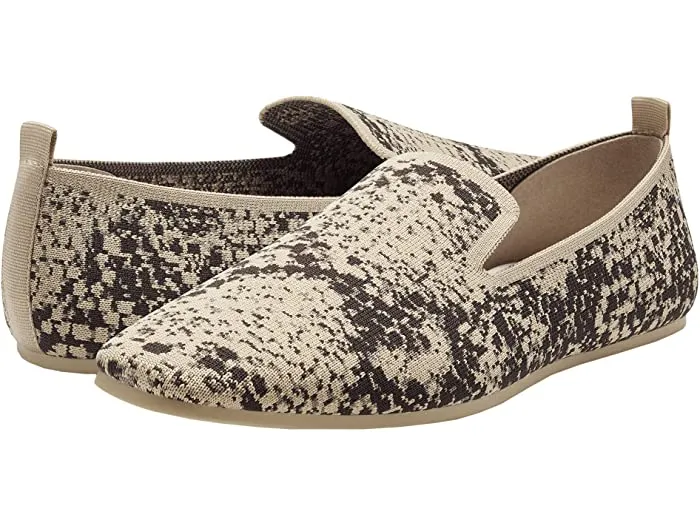 Louise Et Cie ARTEMID Loafers Slip-On Almond-Toe Flats MARSAILLE Snake Natural