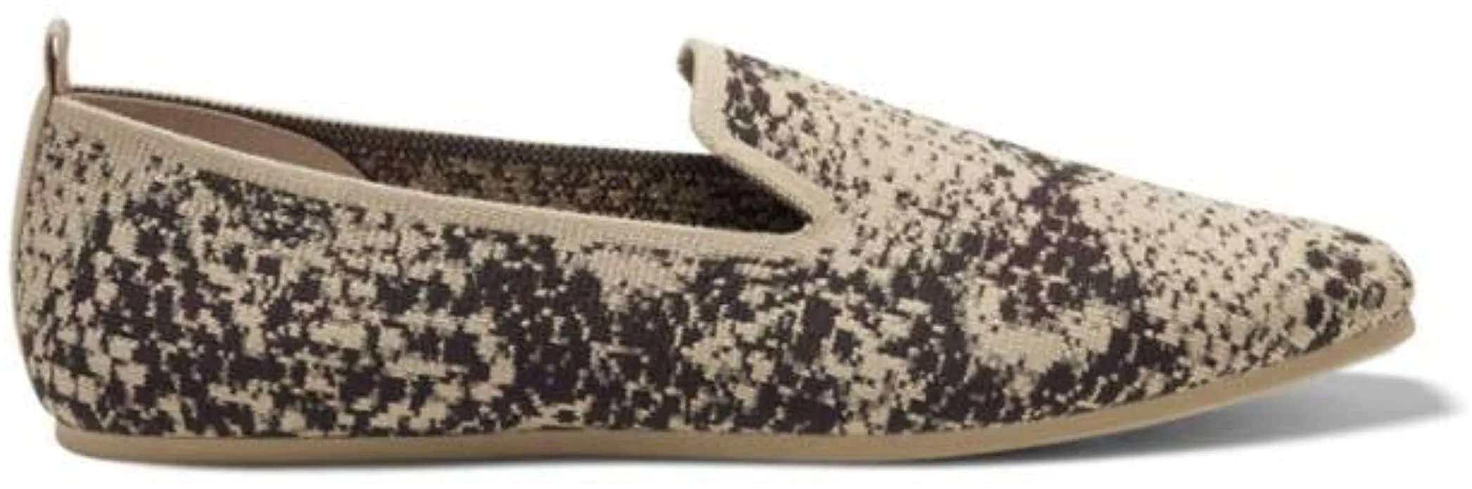 Louise Et Cie ARTEMID Loafers Slip-On Almond-Toe Flats MARSAILLE Snake Natural
