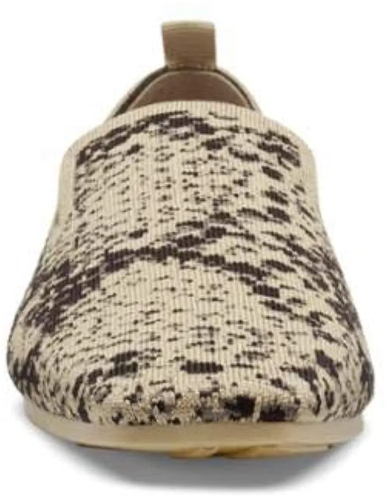 Louise Et Cie ARTEMID Loafers Slip-On Almond-Toe Flats MARSAILLE Snake Natural