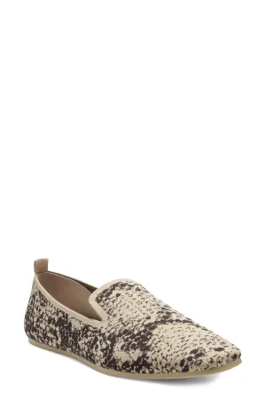 Louise Et Cie ARTEMID Loafers Slip-On Almond-Toe Flats MARSAILLE Snake Natural