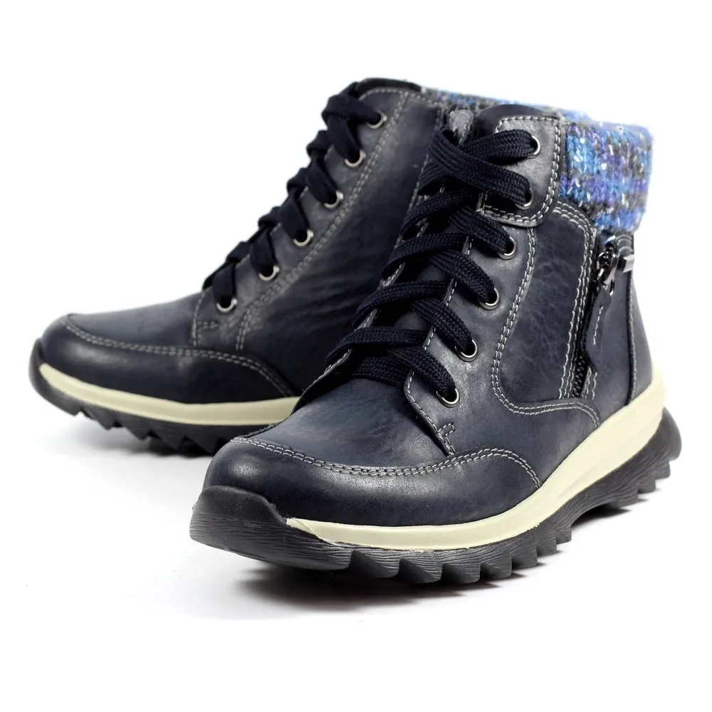 Lunar Ankle Boot Waterproof with zip Buttermere NAVY GLB115 BL