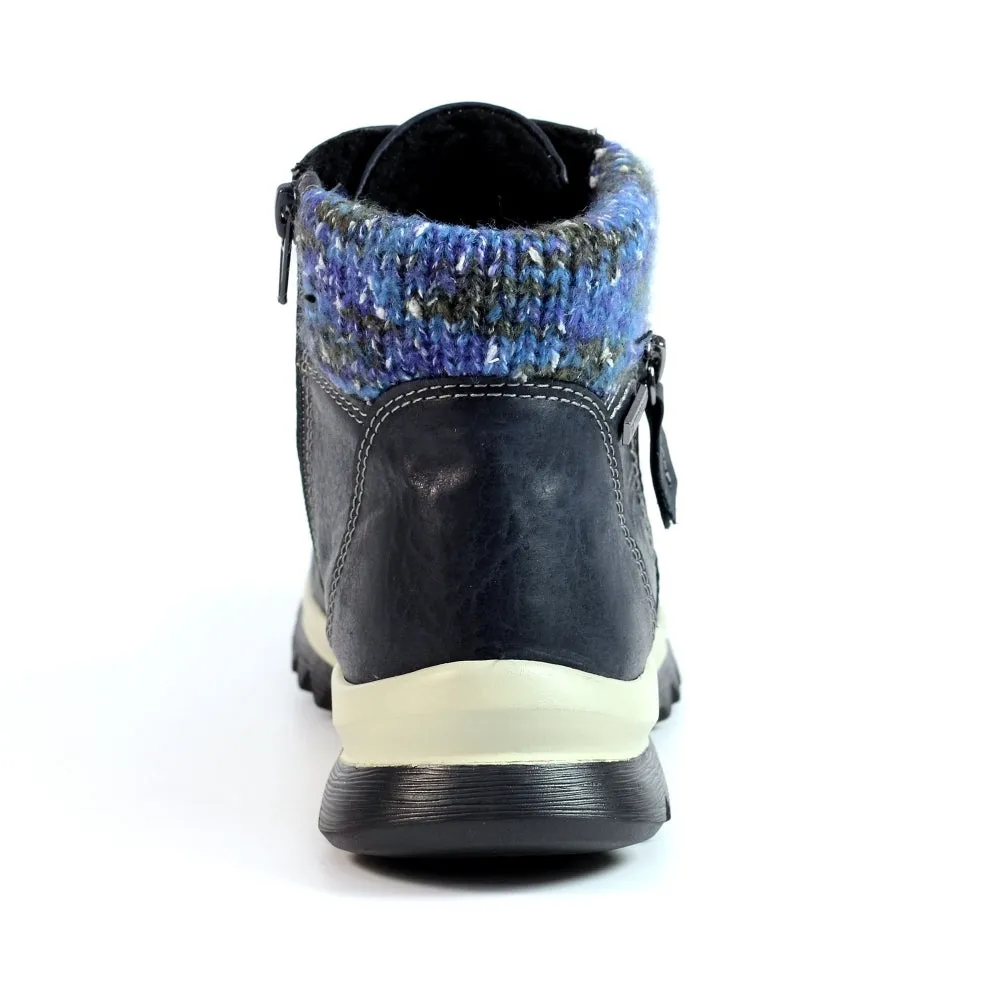 Lunar Ankle Boot Waterproof with zip Buttermere NAVY GLB115 BL