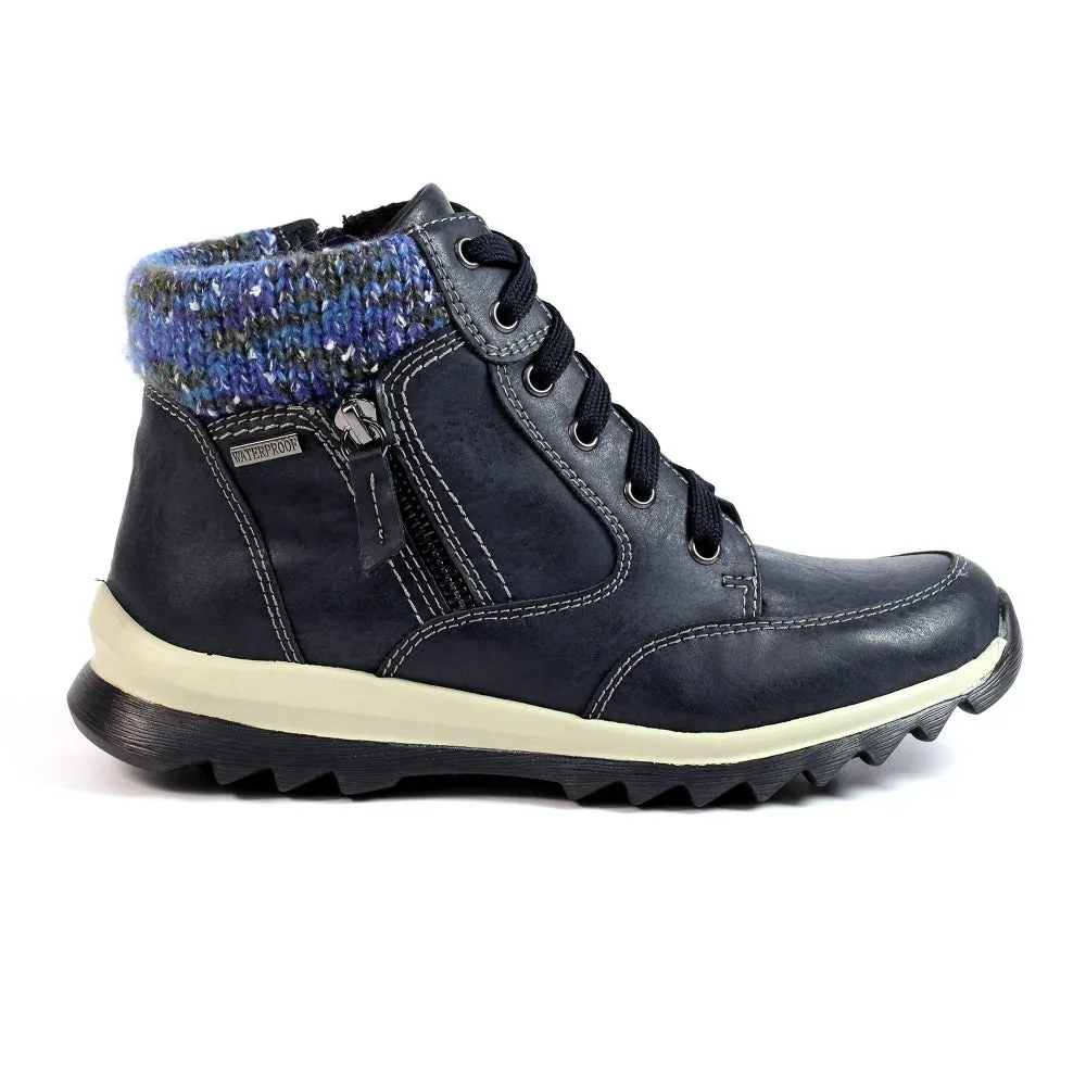 Lunar Ankle Boot Waterproof with zip Buttermere NAVY GLB115 BL