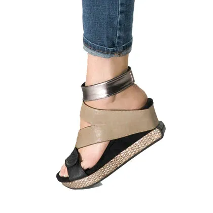 Mid-Wedge Four Way Reversible Sandals
