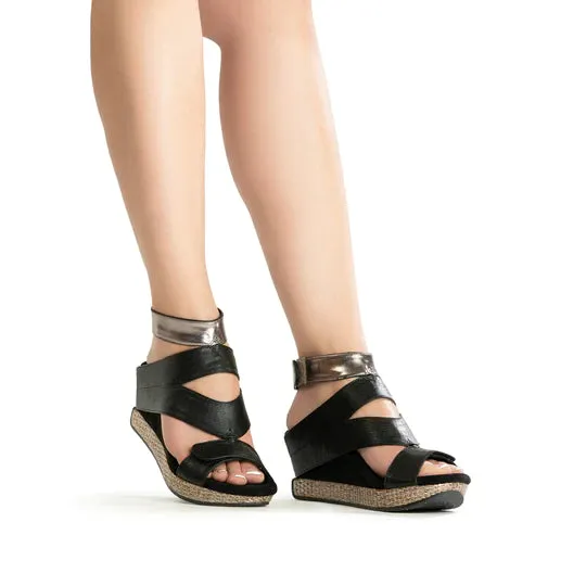 Mid-Wedge Four Way Reversible Sandals