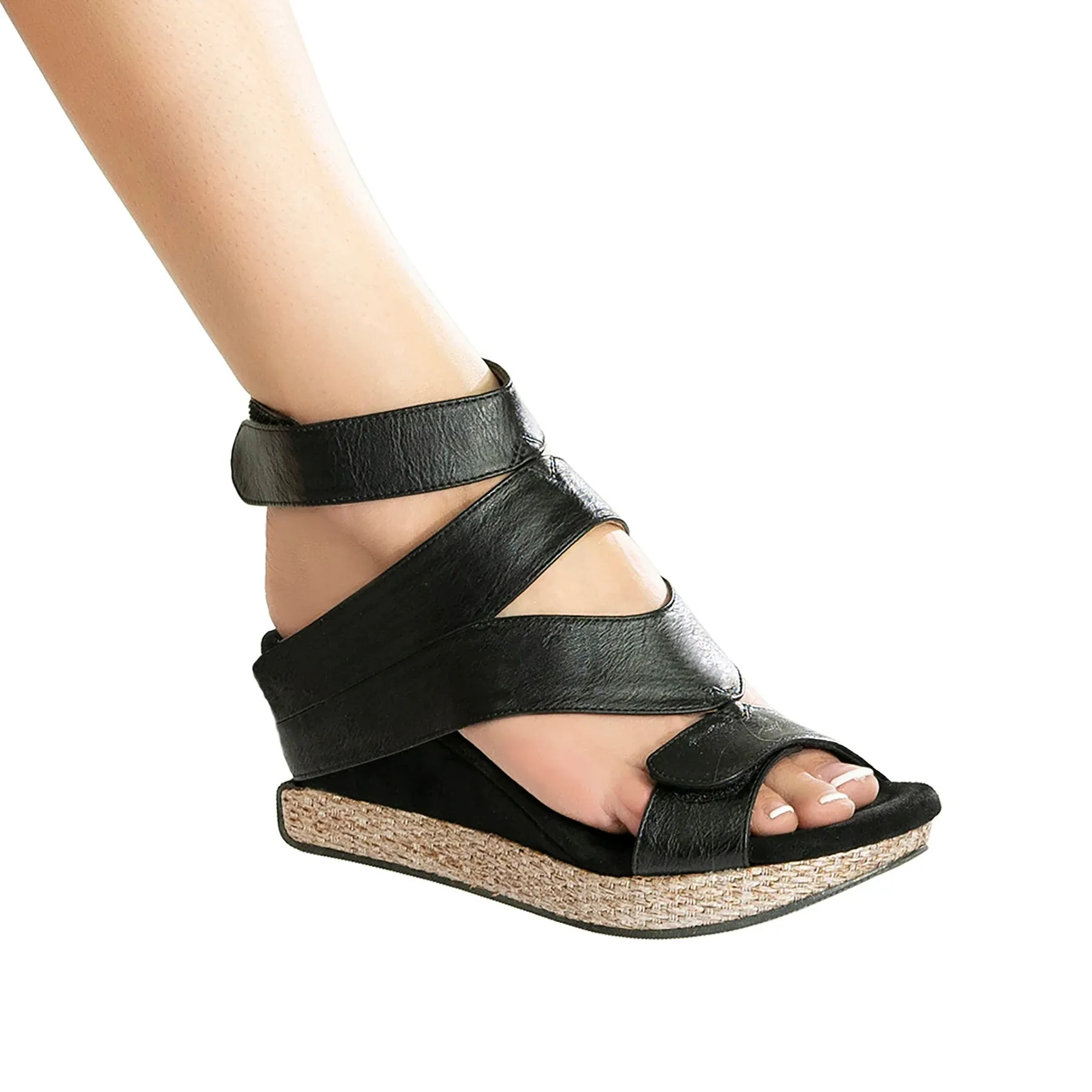 Mid-Wedge Four Way Reversible Sandals