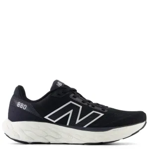 New Balance Women's Fresh Foam X 880v14 in Black with Sea Salt and Silver Metallic