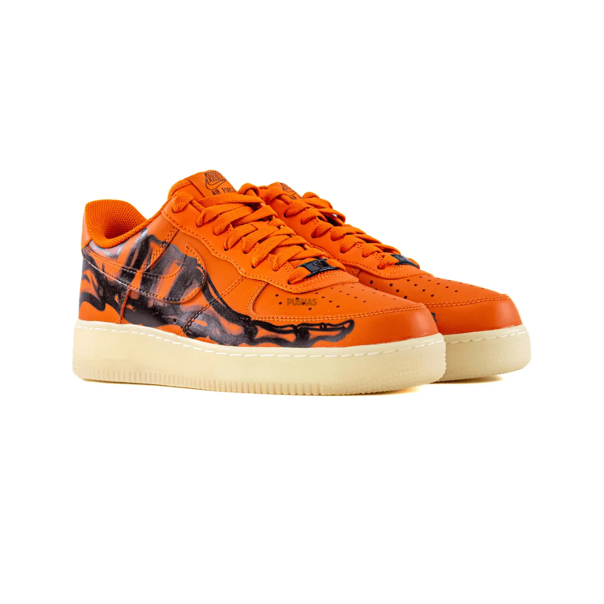 Nike Air Force 1 Low 'Orange Skeleton Halloween' (2020)